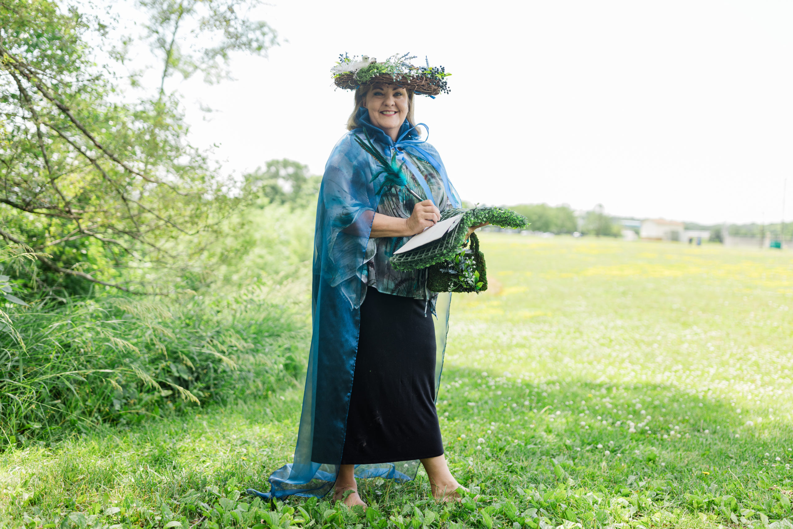 Tina dressed as mother nature